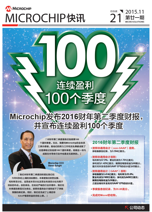 Microchip 快讯 2015年11月