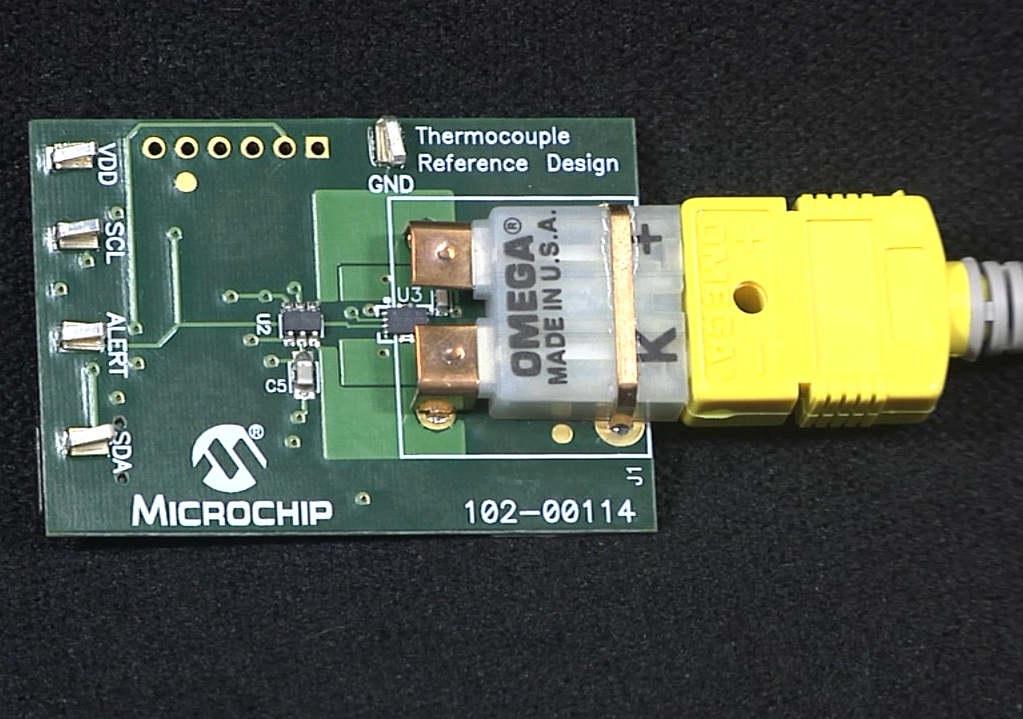 使用MCP6V01的热电偶温度测量参考设计