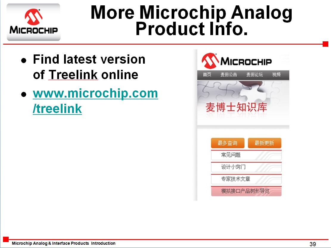 Microchip模拟和接口产品树形导览（下）